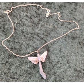 Skytsengel af Guldbronze og Jernbronze med Zirkonia sten,  Incl. forgyldt panserkde p 455 mm.