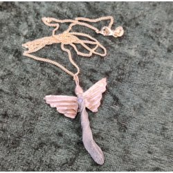 Skytsengel af Guldbronze og Jernbronze med Zirkonia sten,  Incl. forgyldt panserkde p 455 mm.