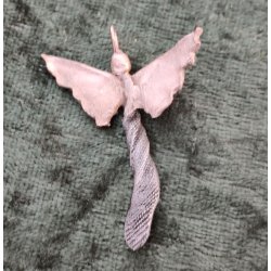 Skytsengel af Guldbronze og Jernbronze med Zirkonia sten,  Incl. forgyldt panserkde p 455 mm.