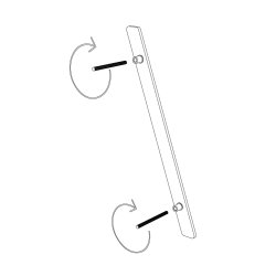 15 cm. Sort Rustfritstl Husnummer "Modern"