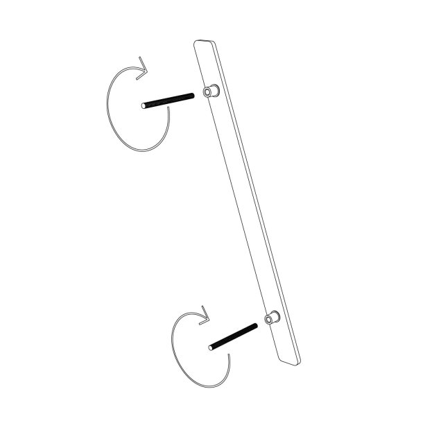 15 cm. Sort Rustfritstl Husnummer "Modern"