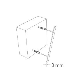 15 cm. Sort Rustfritstl Husnummer "Modern"