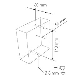 15 cm. Sort Rustfritstl Husnummer "Modern"