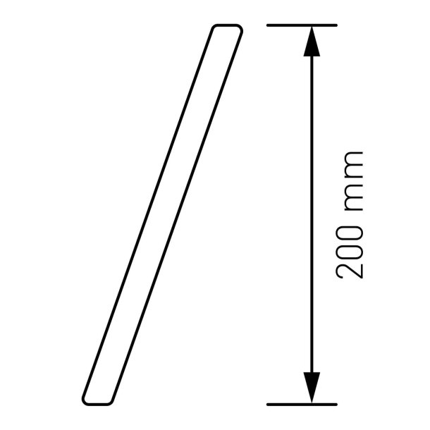 15 cm. Sort Rustfritstl Husnummer "Modern"