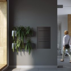 Indbygnings postkasse Sora "Exclusive" - Med 6 Stift ls - SORT lakering