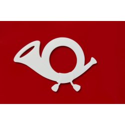 Stort Klassisk Posthorn til din postkasse