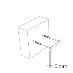 15 cm. Sort Rustfritstl Husnummer "Modern"