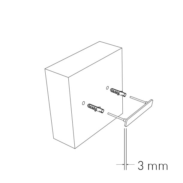 15 cm. Sort Rustfritstl Husnummer "Modern"