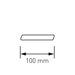 15 cm. Sort Rustfritstl Husnummer "Modern"
