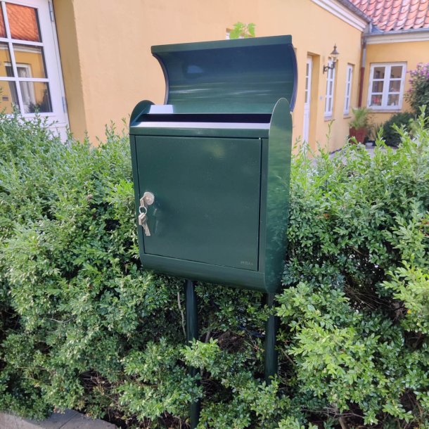 MEFA Topaz postkasse i klassisk Dark Racing-Green farve