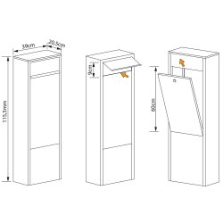 Torrent Postkasse med lge p bagsiden