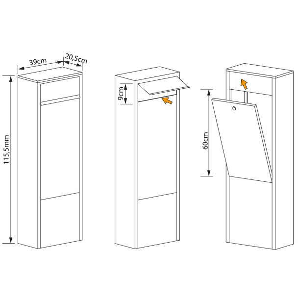 Torrent Postkasse med lge p bagsiden