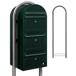 Postkasseanlg 3 familier - BobiTrio SORT GRN