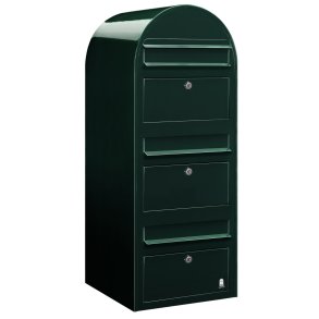 Postkasseanlg 3 familier - BobiTrio SORT GRN