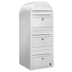 Postkasseanlg 3 familier - BobiTrio HVID