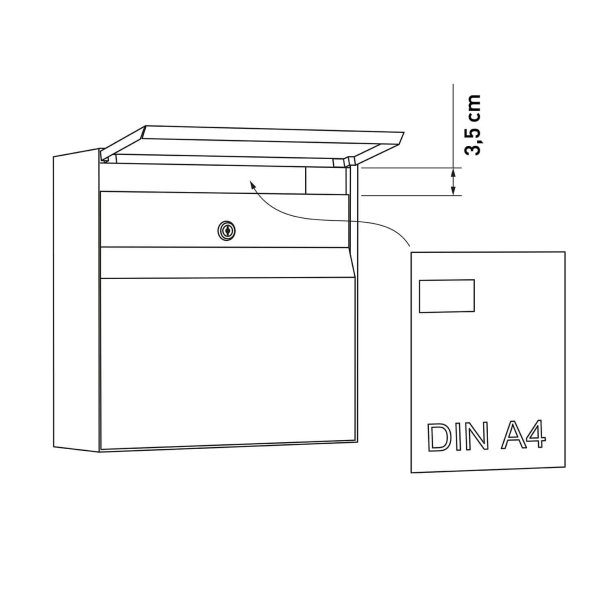 Valencia Sort Postkasse