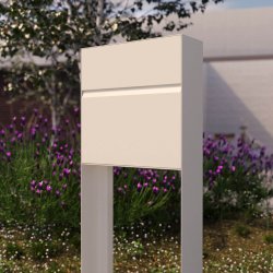 Valencia Antracit Gr Postkasse med Stander