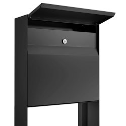 Valencia Sort Postkasse med Stander