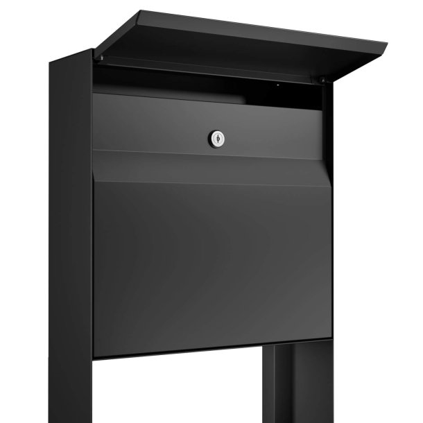 Valencia Sort Postkasse med Stander