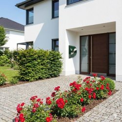 MEFA Wave Postkasse - RacingGreen lakering - Rustfri B�lge