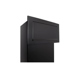 XXL Pakkepostkasse Sort Indbygning - Justerbar Dybde