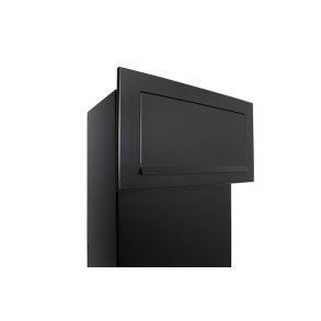 XXL Pakkepostkasse Sort Indbygning - Justerbar Dybde