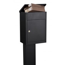 Allux 500 Pakkepostkasse - SORT - 6STIFT