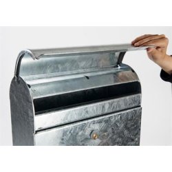 Postkasse Allux 9000 - Galvaniseret KRAFTIG kvalitet.