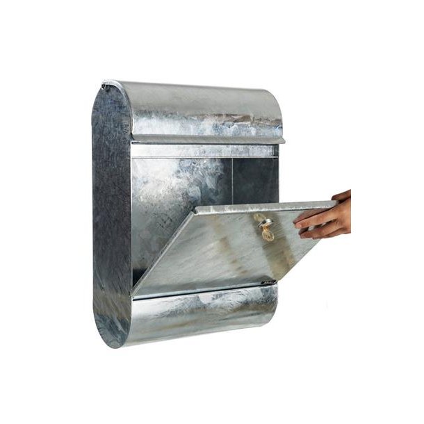 Allux 9000 postkasse - varm galvaniseret Kraftig kvalitet.