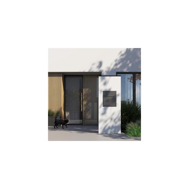 Indbygningspostkasse BARI - RUSTFRIT STL
