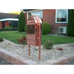 Baron-Mega postkasse kobber