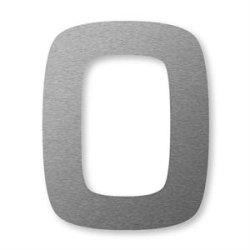 STORE Husnumre Rustfritstl 48 cm. -  0 1 2 3 4 5 6 7 8 9 A B C D