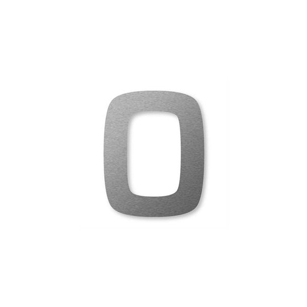 STORE Husnumre Rustfritstl 48 cm. -  0 1 2 3 4 5 6 7 8 9 A B C D