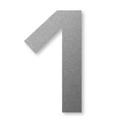 STORE Husnumre Rustfritstl 48 cm. -  0 1 2 3 4 5 6 7 8 9 A B C D