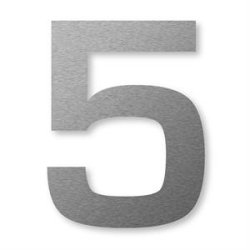 STORE Husnumre Rustfritstl 48 cm. -  0 1 2 3 4 5 6 7 8 9 A B C D