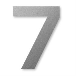 STORE Husnumre Rustfritstl 48 cm. -  0 1 2 3 4 5 6 7 8 9 A B C D