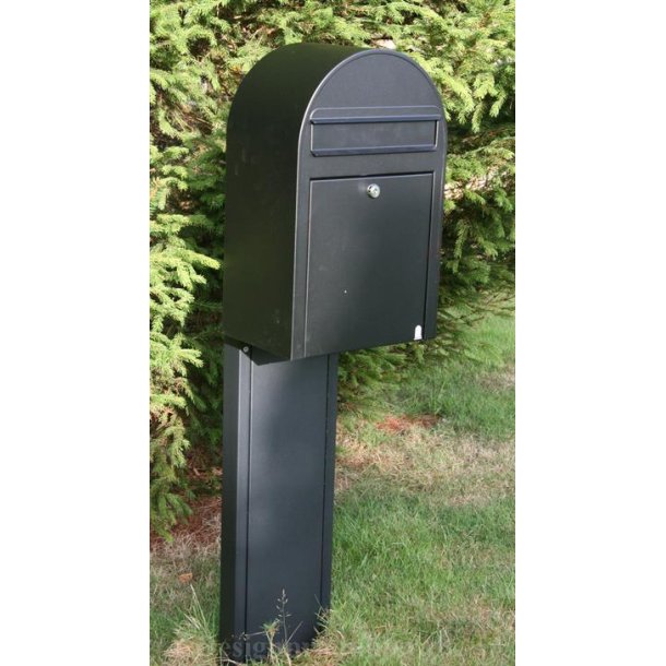 Postkassestander lakeret pladestander - Allux 1001 - ANT.