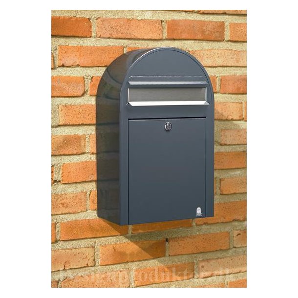 BobiClassic-S GR postkasse - brevindkast i RUSTFRITSTL - smal model
