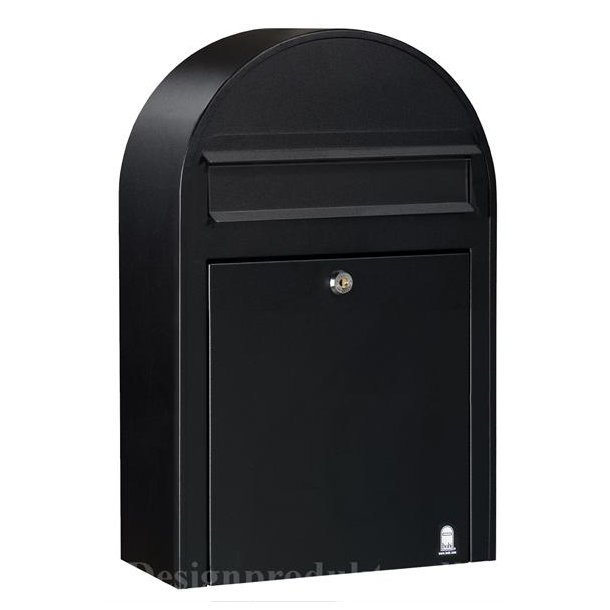 BobiClassic-S Postkasse-st med stander - smal SORT postkasse og buestander
