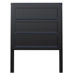 SORT Postkasseanlg 3 enheder - INCL. Stander - CUBE
