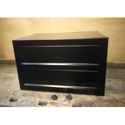 Postkasseanlg 2 enheder SORT - CUBE