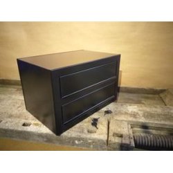 Postkasseanlg 2 enheder SORT - CUBE