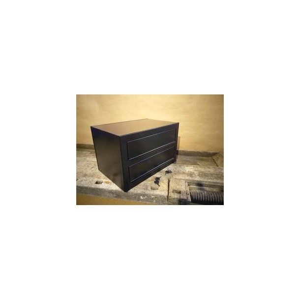 Postkasseanlg 2 enheder SORT - CUBE