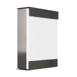 Designpostkasse Keilbach - HVID lakeret front