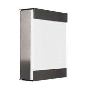 Designpostkasse Keilbach - HVID lakeret front