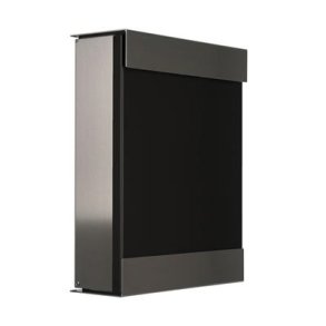 Designpostkasse Keilbach - SORT lakeret front