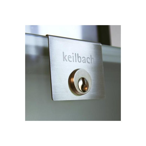 Designpostkasse Keilbach med mat glas front