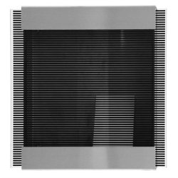 Designpostkasse Keilbach - Glas front med sorte striber