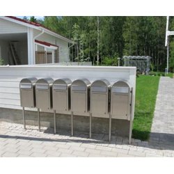 BobiGrande postkasse - ogs til smpakker - RUSTFRISTL