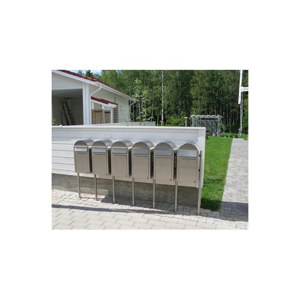 BobiGrande postkasse - ogs til smpakker - RUSTFRISTL